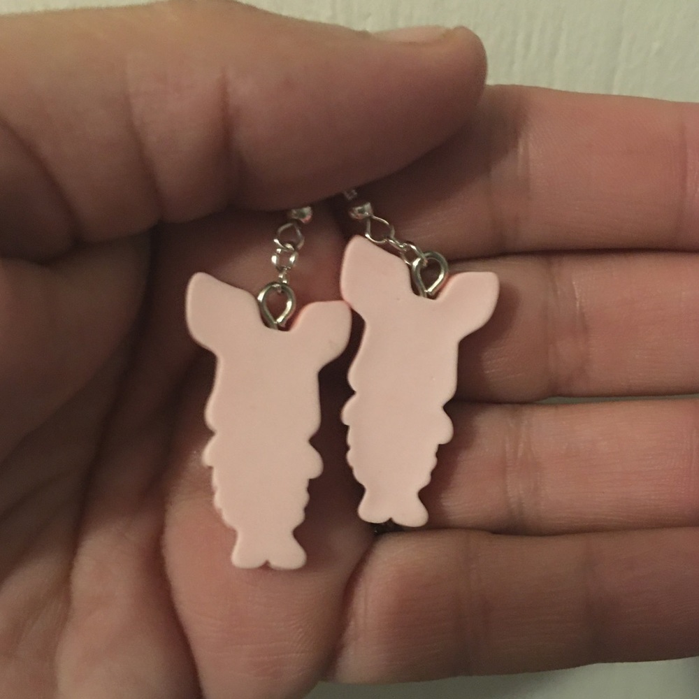 Winnie the Poohs Piglet Earrings - Picture 2 of 2